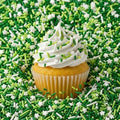 Manvscakes Sprinkles- Edible Cake and Cupcake Jimmies, Baking, Green topping Mix for Cookies, Ice Cream, Cake and Cupcake Decorating by Manvscakes