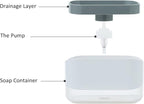 RUFCRIL Soap Pump Dispenser and Sponge Holder, 12oz / 350ml Dish Soap Dispenser - Image 2