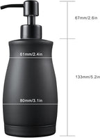 304 Stainless Steel Countertop Black Soap Dispenser Rust Resistant Leak-Proof - Image 4