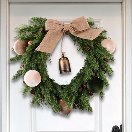 Christmas Tree Ornaments Velvet Balls - Pack of 15pcs Shatterproof Xmas Bulbs Decorations Set - Multicolor Green Brown Neutral, 80mm 3.15 inch - Image 5
