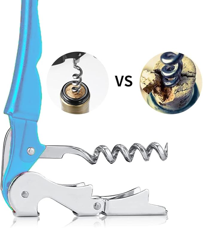Professional Waiter Corkscrew Wine Openers Set, Heavy Duty Stainless Steel - Image 4