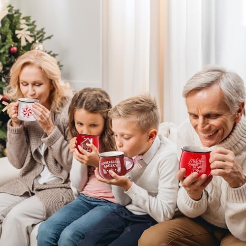 Sawysine 6 Set Christmas Coffee Mugs, Holiday Gift, Chic Style - Image 6