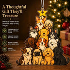 Funny Christmas Ornaments, Stocking Stuffers for Girls, Dog Ornaments for Christmas Tree - Image 4