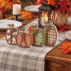 4 Pcs Fall Pumpkin Decor, Wooden Autumn Fall Decorations for Home - Image 7