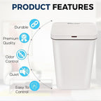 Simpli-Magic 13 Gallon Motion Sensor Touchless Trash Can – Automatic Hands-Free - Image 5