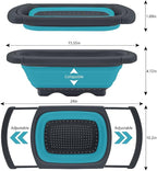 QiMH Collapsible Colanders Set of 3, 4 Quart Colander, 4 Quart Folding Basin - Image 3