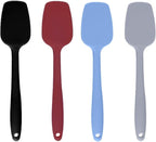 Shappy 4 Pieces Silicone Cooking Spoons 10.6 Inch Heat Resistant Kitchen Spoons by Shappy