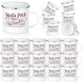 Yaomiao 50 Pcs North Pole Christmas Coffee Mugs, Stainless Steel, Enamel by Yaomiao