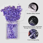 HUEBEATY® 6-in-1 Purple Edible Pearls Sprinkles, Sanding Sugar for Cake Decorating, Cupcakes, Cookies & Ice Cream - 180g, Edible Mardi Gras, Halloween & Mermaid Purple Cake Sprinkles and Decorations - Image 5