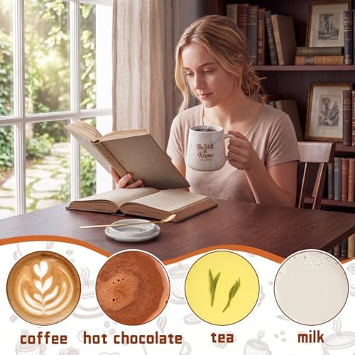 Bokon Be Still and Know Christian Gift Coffee Mug and Desk Warmer Set 12 oz - Image 5