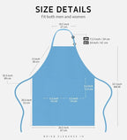 Syntus Apron for Men Women, Adjustable Cooking Kitchen Chef Aprons - Image 2