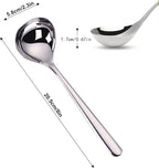 Comicfs 2 Pack Gravy Ladle, SUS 304 Stainless Steel Soup Ladle, Small Soup - Image 2