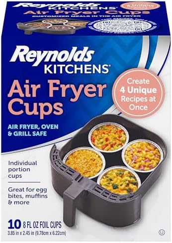 Reynolds Kitchens Disposable Air Fryer Cups, 8fl oz, 10 Count (Pack of 6) by ReynoldsConsumerProducts
