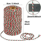 Tenn Well 656ft Cotton Bakers Twine Red Green White Striped for Baking - Image 5