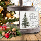 Christian Christmas Decor, Christmas Tree Bible Verse Wooden Sign - Image 7