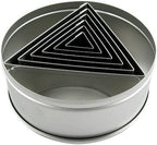 Ateco 6 pc Stainless Steel Triangle Cutter Set - Image 2