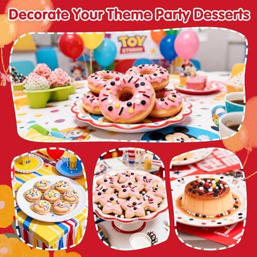 Edible Black White Red Yellow Pearls Jimmies Round Confetti Sprinkles,130g - Image 6