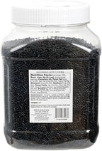 Black Sprinkles Jimmies 1.98 Pounds Container, Sprinkles For Cake Decorating, Cake Sprinkles, Sprinkles For Baking, Ice Cream & More, The Hampton Candy Company - Image 2