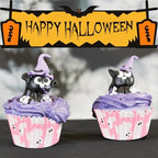 600 Pack Halloween Cupcake Liners Pink Ghost Baking Cups Standard Size Muffin Liners for Halloween Party Candy Cake Decorations Supplies - Image 7