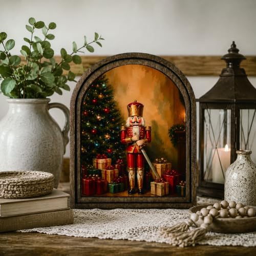 Christmas Nutcracker Arched Table Sign, Vintage Farmhouse Holiday Decor - Image 7