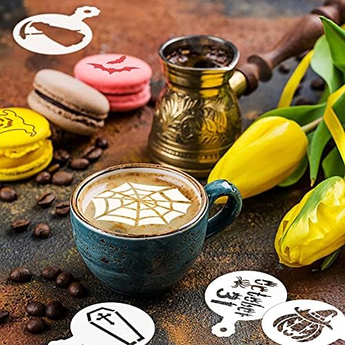 JULBEAR 36Pcs Halloween Cookie Stencils Reusable Cake Baking Mold Tools - Image 6