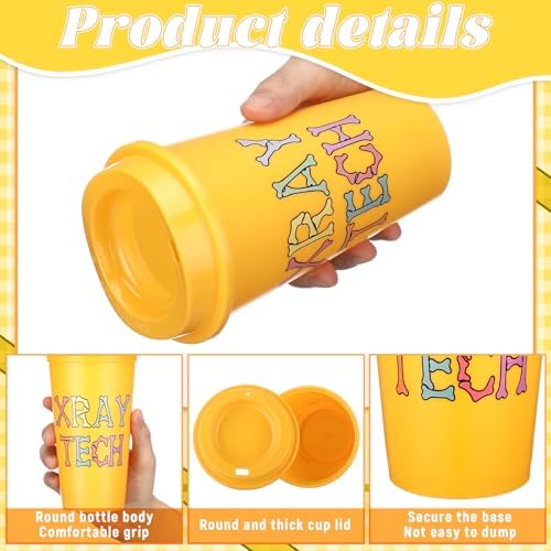 SiliFine 12 Pcs X-Ray Tech Week Gifts Bulk 16 oz Tumbler Radiology Gifts - Image 4