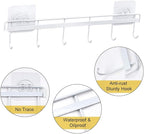 YiZhi Adhesive Wall Hooks Rack Kitchen Rail, Space Saving Utensil Holder No - Image 3