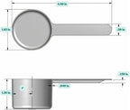 50 mL Long Handle Plastic Measuring Scoop - Image 2