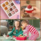 400pcs Christmas Mini Foil Cupcake Liners Golden Red Green Silver - Image 7