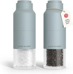 LARS NYSØM Salt and Pepper Grinder Set, Stainless Steel Manual Salt and Pepper by LN
