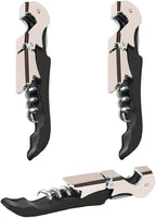 Professional Waiter Corkscrew Wine Openers Set, Heavy Duty Stainless Steel by Kit-Home