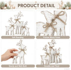 Christmas Decorations Indoor, 3pcs Christmas Reindeer Home Decor - Image 3