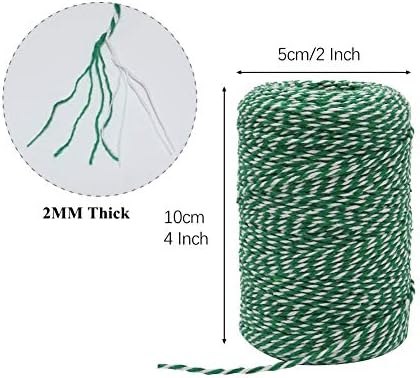 Tenn Well 656ft Green White Cotton Bakers Twine for Baking Crafts - Image 4