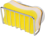 Toplife Sponge Holder for Kitchen Sink, Stainless Steel Suction Cup Sponge Caddy - Image 2