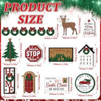 Funnymoom 17 Pcs Christmas Tiered Tray Decor Winter Tiered Tray Decor Set - Image 2