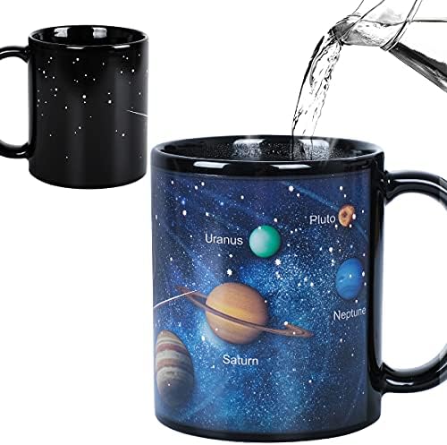 Kmiles Heat Changing Solar System Ceramic Mug Colour Changing Mug Magical Coffee Mug Tea Cup 12 Ounce - Novelty for Xmas Funny Gifts by Kmiles