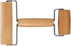 Small Wooden Rolling Pin for Baking, 7 Inch Mini Dough Roller, Non Stick Pizza by Magicdo