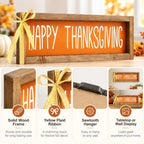 Happy Thanksgiving Sign, Wooden Shelf, Table & Wall Indoor Decor - Image 3