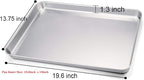 TeamFar Baking Sheet, 20’’×14’’×1’’, Cookie Sheet Half Sheet Baking Pans - Image 2