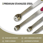 2Pack Mini Measuring Spoons Set, Tiny Stainless Steel Measure Teaspoons - Image 3