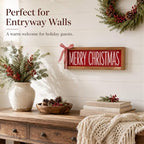 Merry Christmas Sign, Wooden Shelf, Table & Wall Decor for Indoor - Image 5