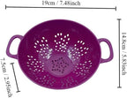 Heavy Duty 6 Inch Food Colander, Large Capacity Vegetable Strainer - Image 6