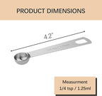 1PCS 1/4tsp Single Measuring Spoon, Stainless Steel Individual Teaspoons Only - Image 2