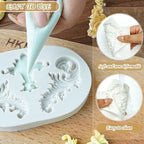 HKNMTT Baroque Style Silicone Molds Curlicues Scroll 3D Border for Clay Fondant Chocolate Sugar Craft Decor, Vintage Wedding Birthday Cake Cupcake Topper Decoration - Image 5