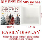 Farmhouse Christmas Decor - Merry Rustic Wooden Sign - Image 2