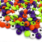 GEORLD 4 Colors Candy Eyeballs Eyes Cake Cupcake Toppers Halloween Cookie Dessert Sprinkles Decorations（Orange/Green/Purple/White）2.8 Ounce - Image 4