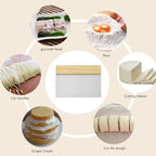 4 PCS Bench Scraper, Scraper Food Tool, Dough Scraper and Pastry Cutter - Image 4