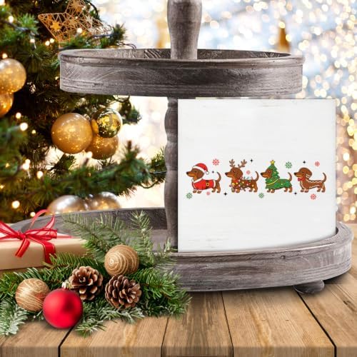 Dachshund Christmas Decor, Cute Wiener Dog Wooden Sign for Christmas - Image 7