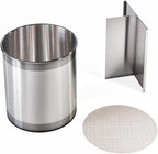Cooler Kitchen Rotating Extra Large Stainless Steel Utensil Holder Caddy - Image 9