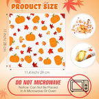 Marspark 100 Sheet Thanksgiving Pumpkin Wax Paper for Food 11.4 x 11 Inch - Image 3
